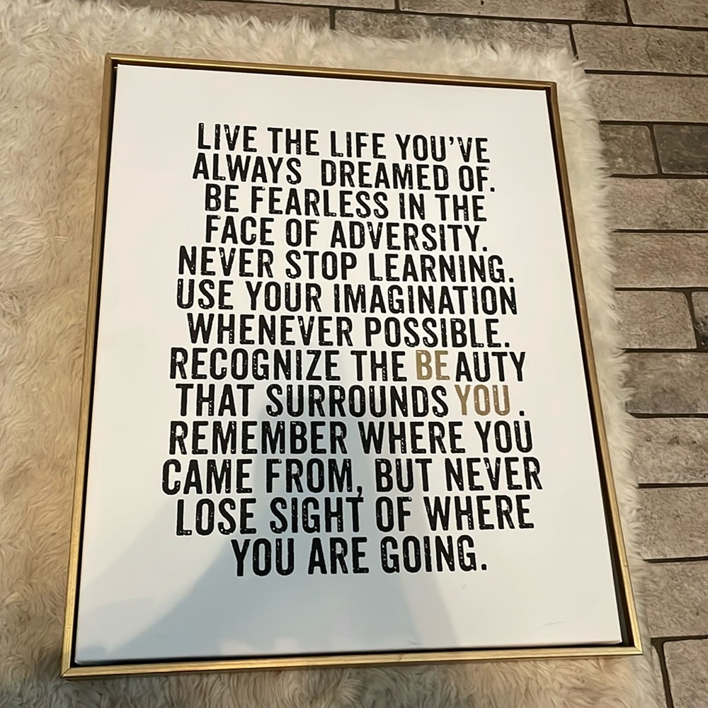 Inspirational Wall Art - Girls Room Wall Decor